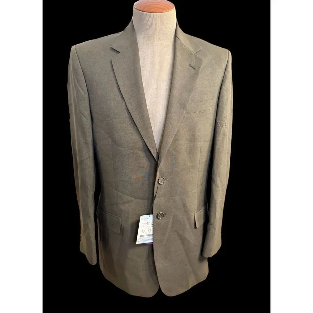 NWT Doc & Amelia Aerocool Blazer Sports Coat Sz. 40 Recycled Sustainable Brown T